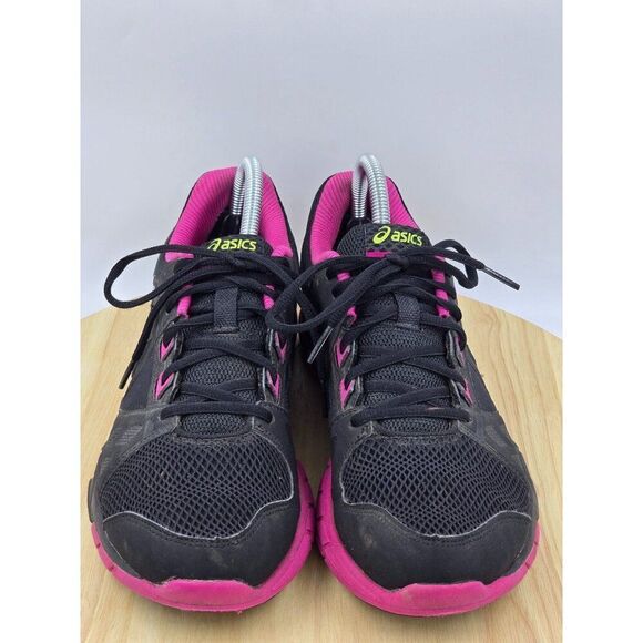 ASICS Women's Black and Pink Running Shoes - Picture 3 of 10